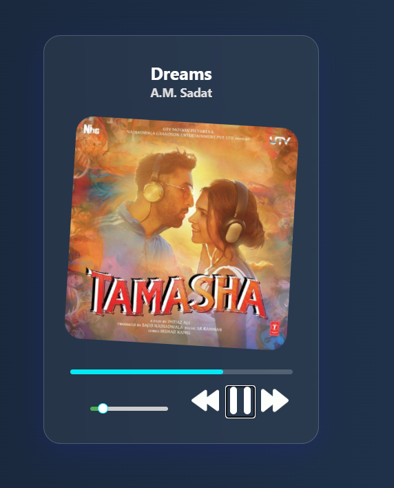 Screenshot of Music & Video Player App